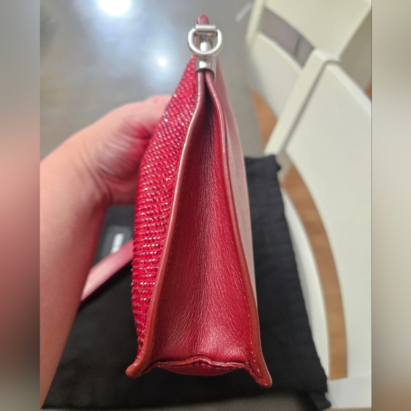 Authentic Versace Red Swarvoski Bag In Good Condition - Picture 16 of 16